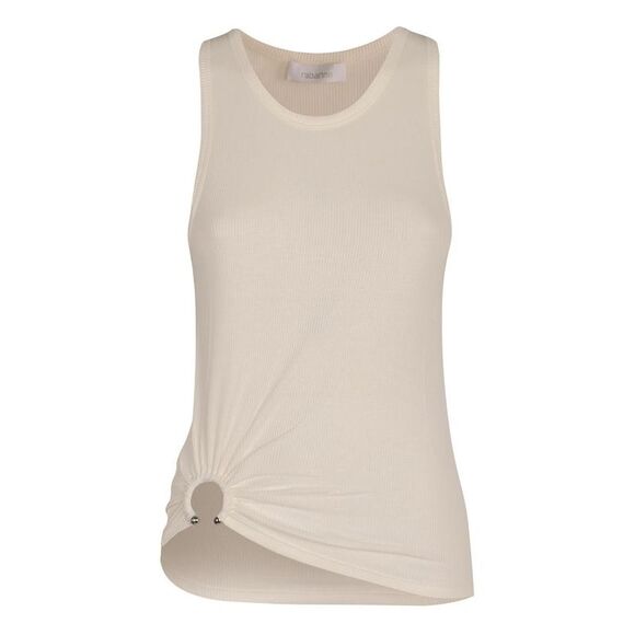 PACO RABANNE Ribbed Ring Detail Tank Top Women PANNA T-Shirts & Tops